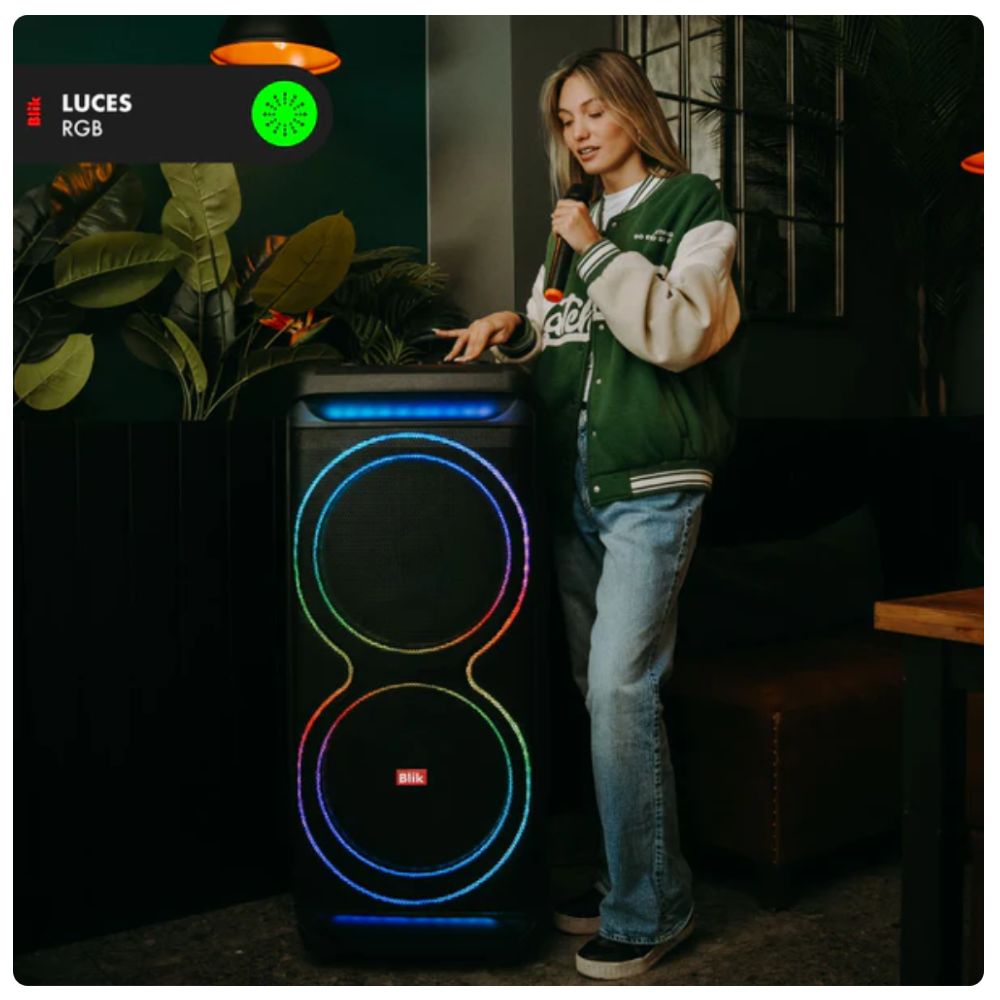 Parlante Bluetooth Karaoke Blik UltraBass15-4