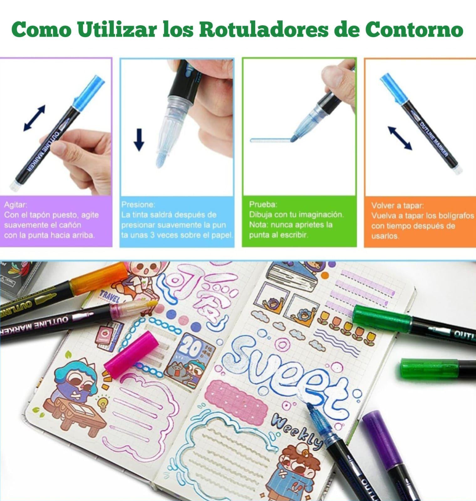 LÁPICES MARCADORES MÁGICOS 36 COLORES METÁLICOS-2