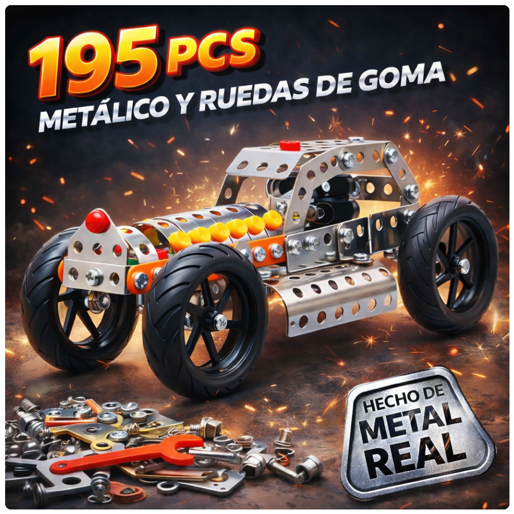 MEKANO AUTO CL SICO METAL 195 PIEZAS-2