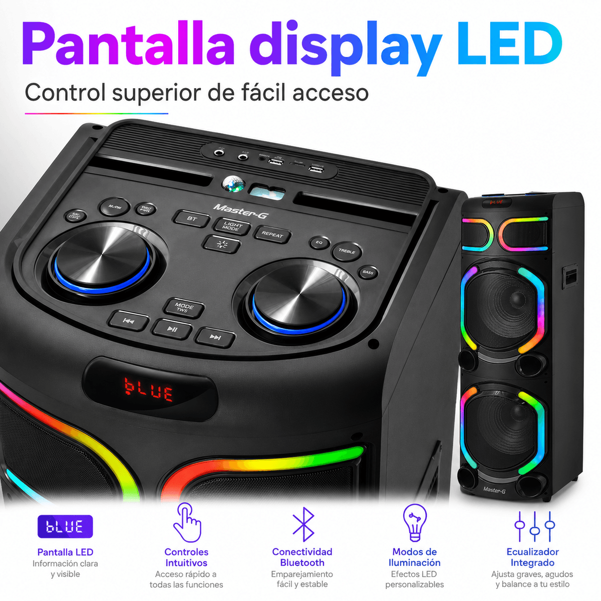 Parlante MASTER G MGSUPERNOVA Potencia Profesional-5