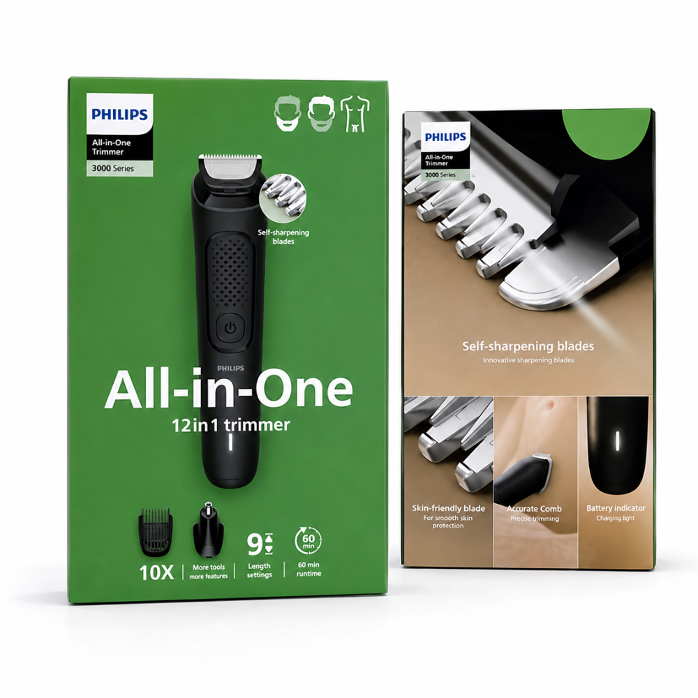 Recortadora Philips All in One Series 3000 12 en 1 MG3921-6