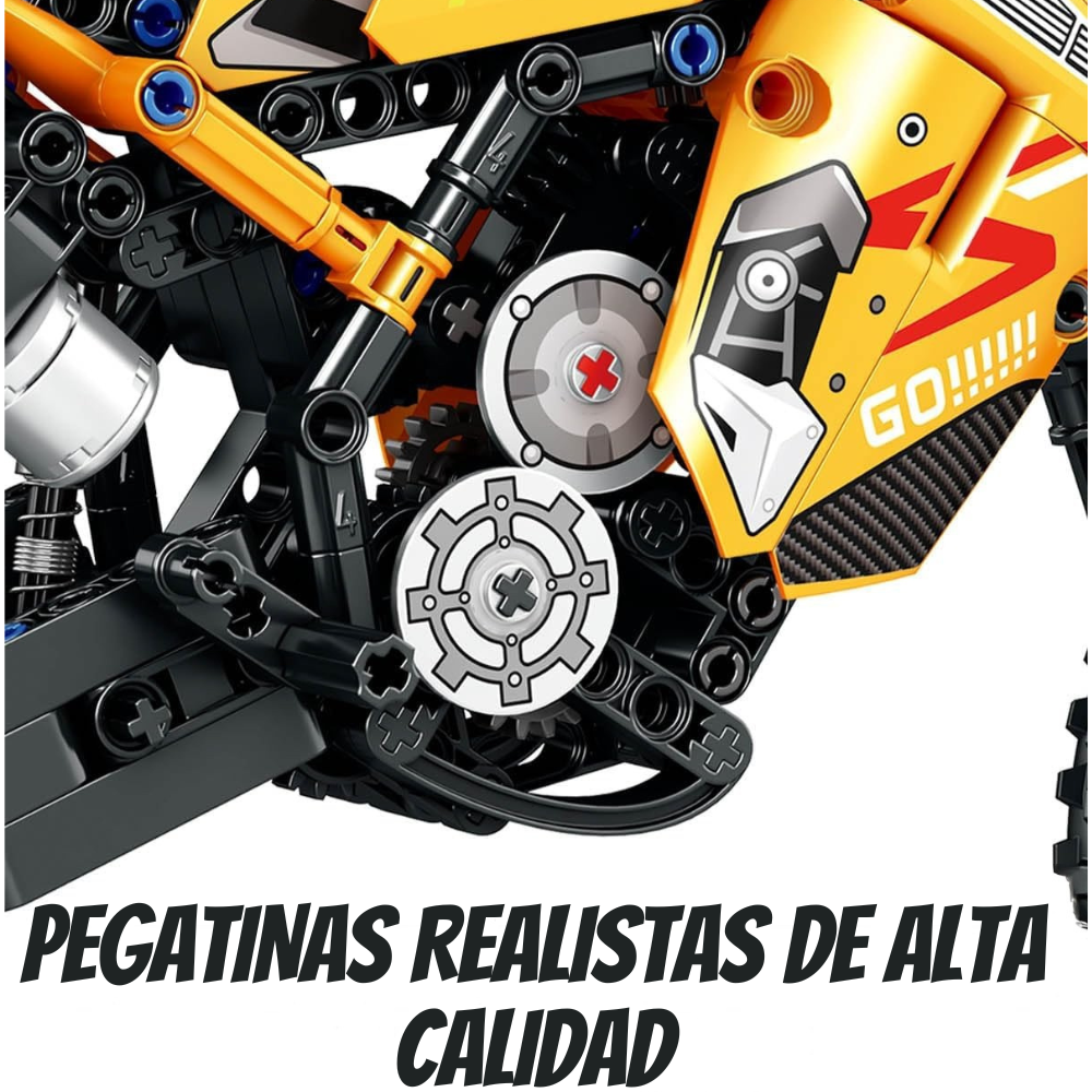Motocross Bloques de Construcci n 506 piezas-3