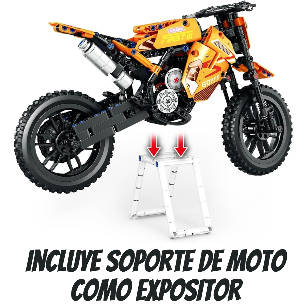 Motocross Bloques de Construcci n 506 piezas-4