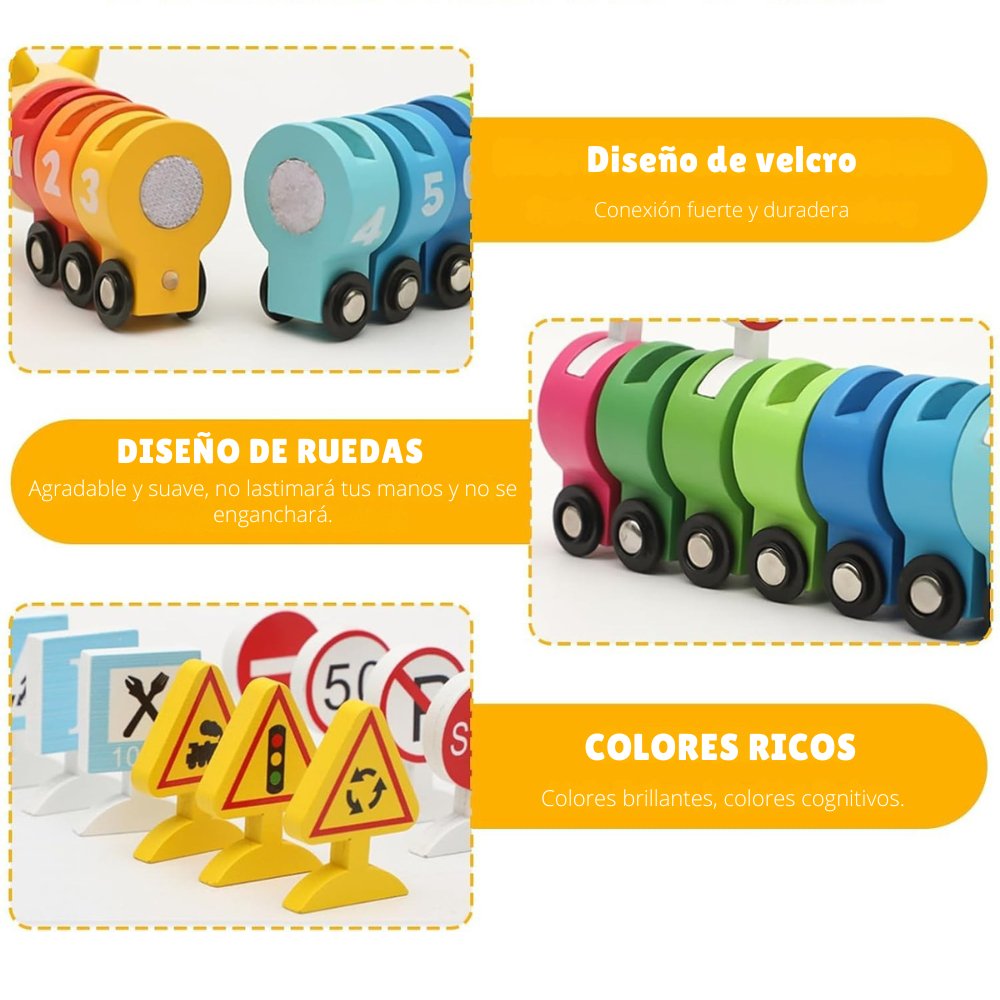 Juguete Educativo Montessori - Oruga de Tránsito-3