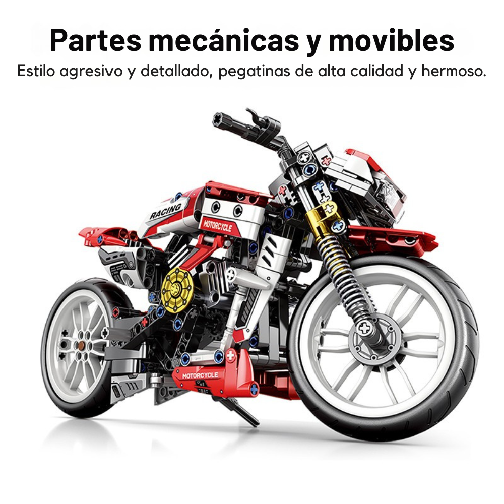 Moto Naked Deportiva Set De Construcci n 467 Piezas-3
