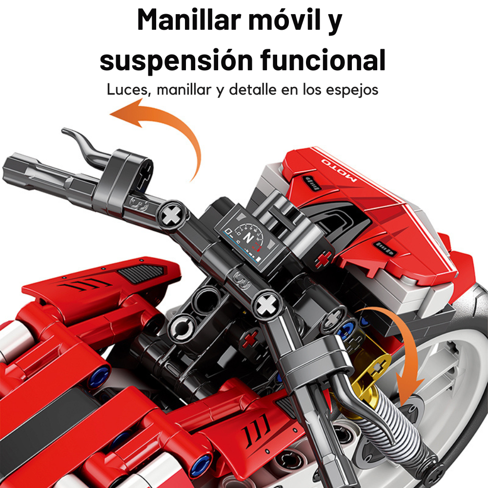 Moto Naked Deportiva Set De Construcci n 467 Piezas-4