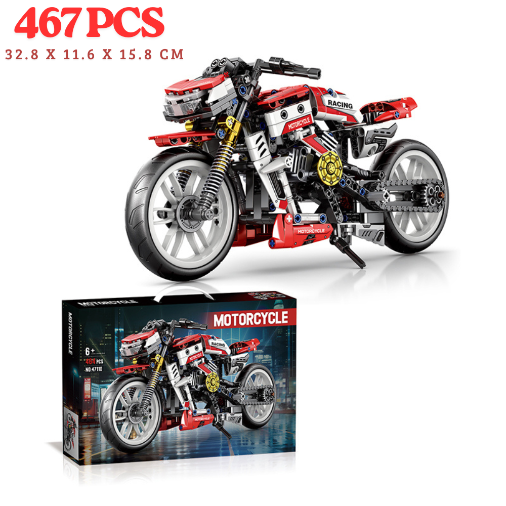 Moto Naked Deportiva Set De Construcci n 467 Piezas-6