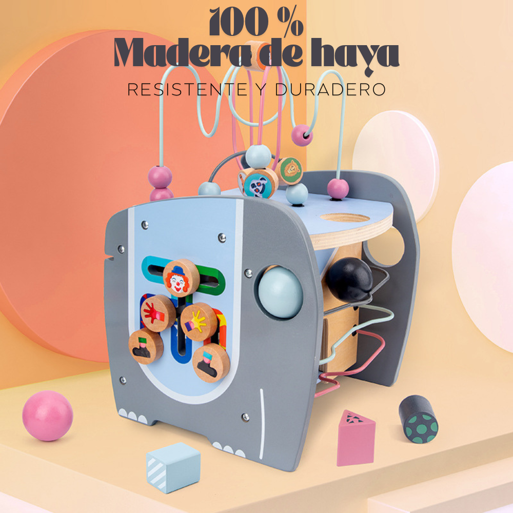 Centro de Actividades Montessori de Madera Multijuegos-3