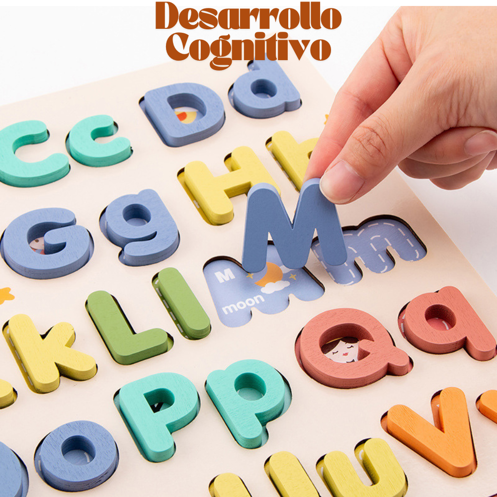 Abecedario Didáctico en Madera Letras y Palabras-3