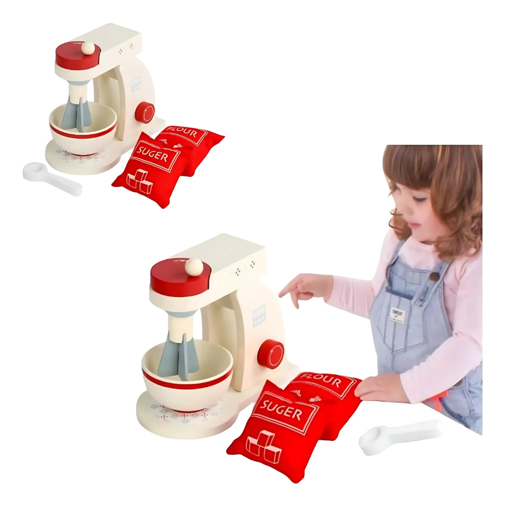 Licuadora de Madera para Niños  Juego de Rol Montessori-2