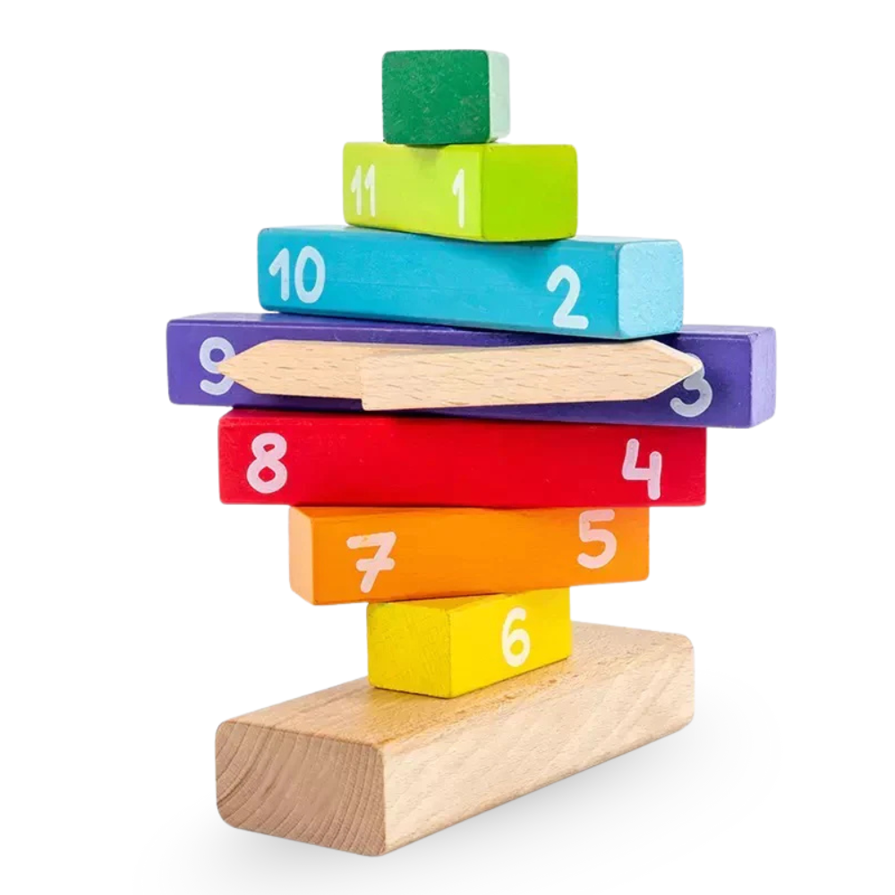 Reloj de Clasificación de Colores y Formas en Madera-1
