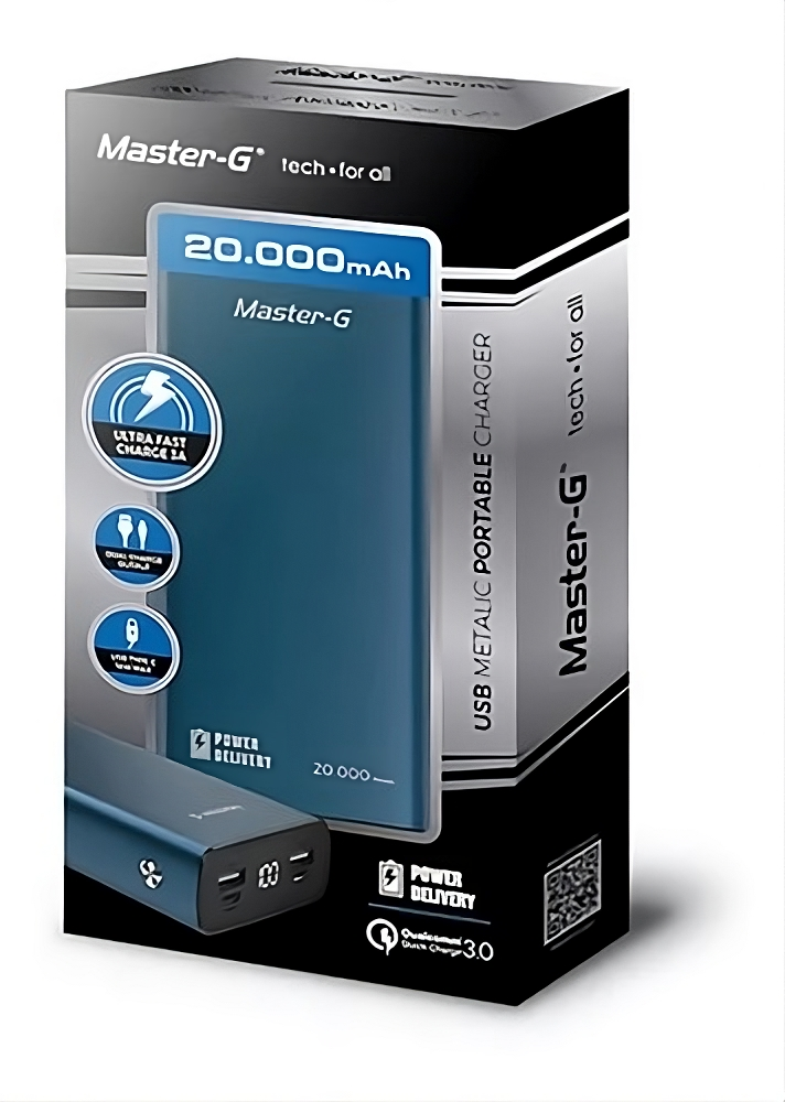 Batería Externa Power Bank Master G 20000mah Power Sense-4