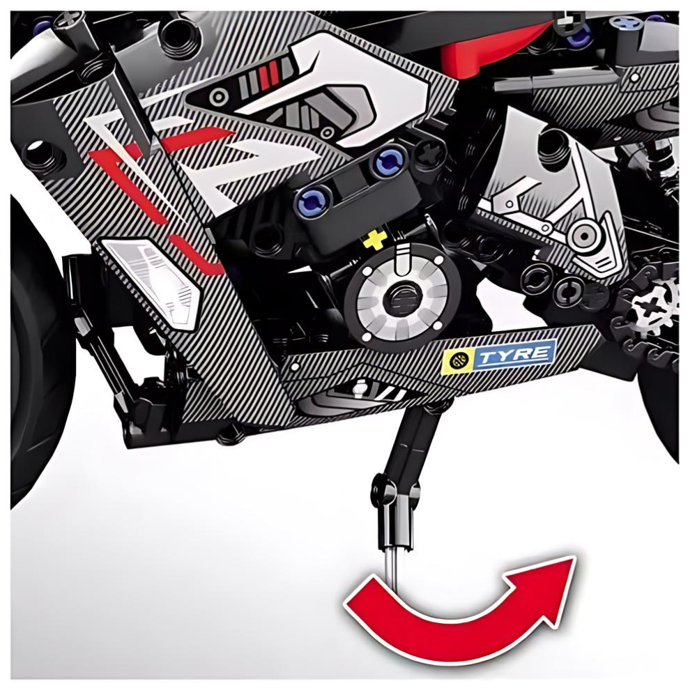 Ducati Black Motocicleta de Construcci n 486 Piezas-3