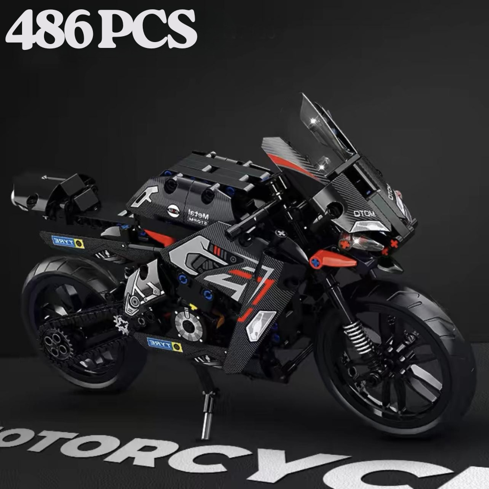 Ducati Black Motocicleta de Construcci n 486 Piezas-4