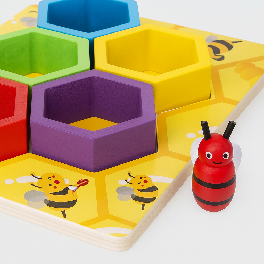 Juego Educativo de Enjambre de Abejas de Madera-3