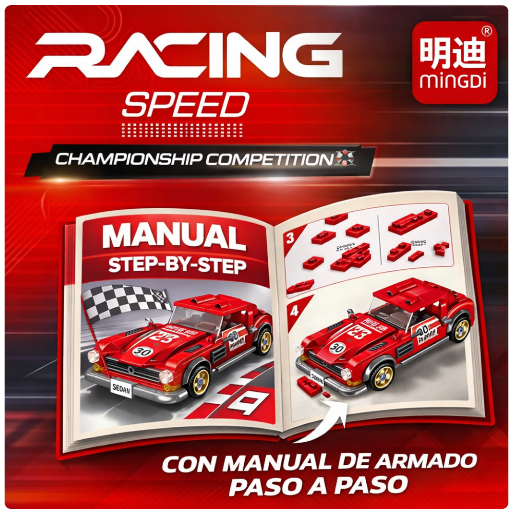 Auto Deportivo para Armar 323 Piezas Juguete de Construcci n STEM-2