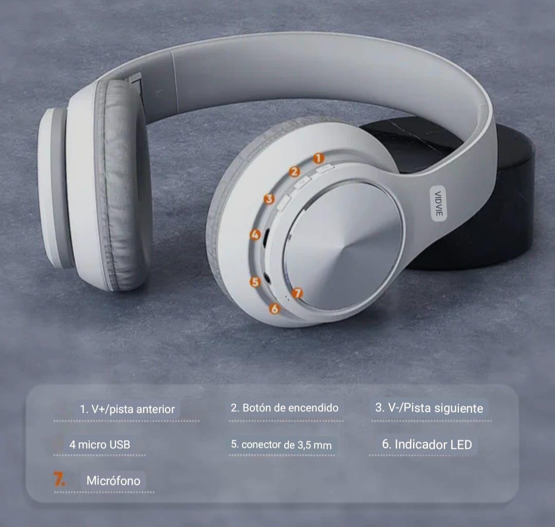 AUDÍFONOS ESTÉREO ALTA DEFINICIÓN WIRELESS HEADPHONE - VIDVIE-2
