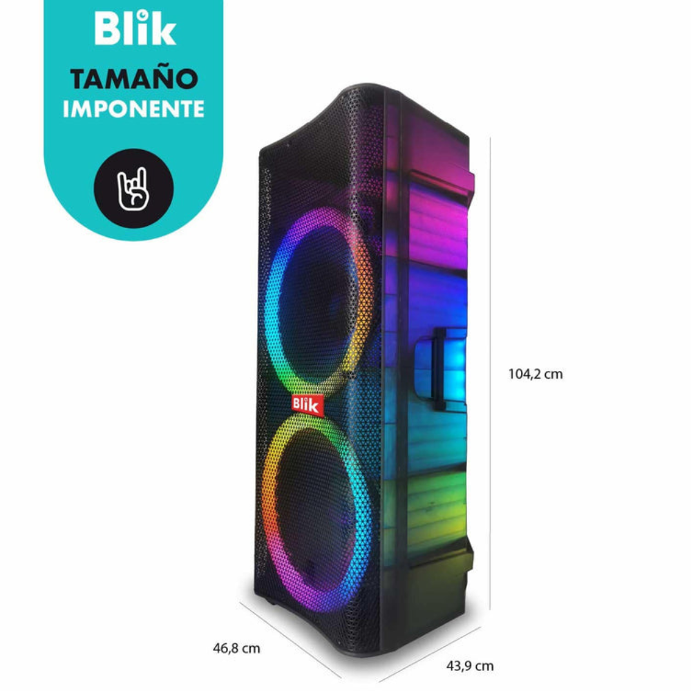 Parlante Bluetooth Karaoke Blik Light360-3