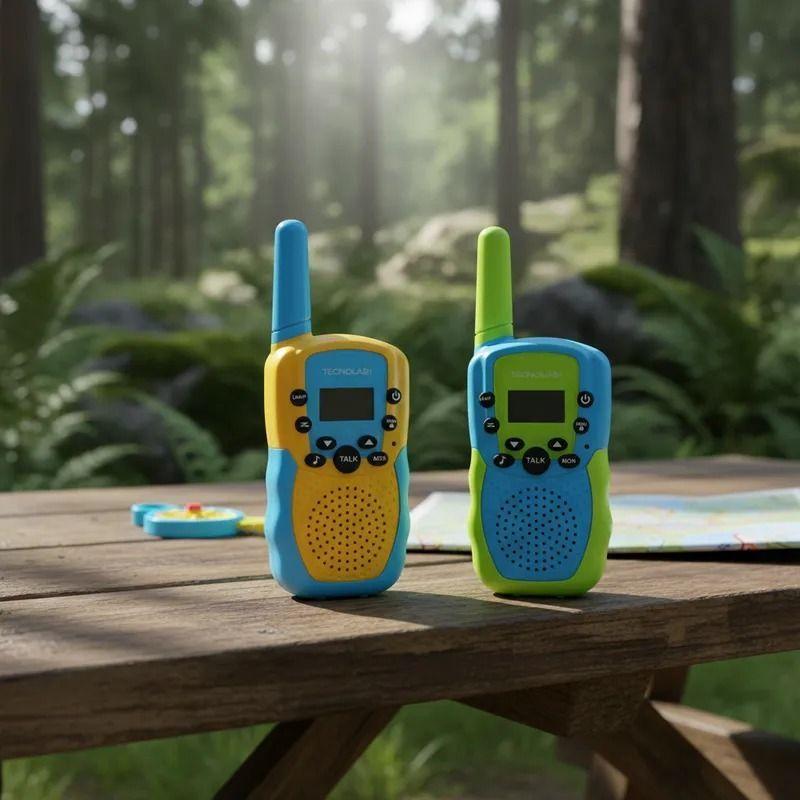 Pack 2 Walkie Talkie Infantil 22 Canales Con Linterna-3