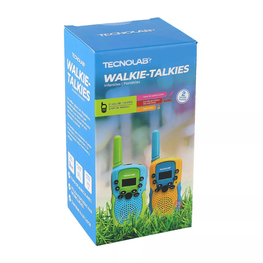 Pack 2 Walkie Talkie Infantil 22 Canales Con Linterna-7