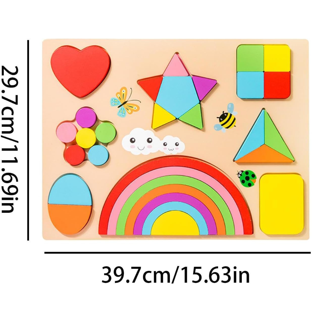 Tablero Didáctico Montessori 2 en 1 – Formas + Pizarra-7