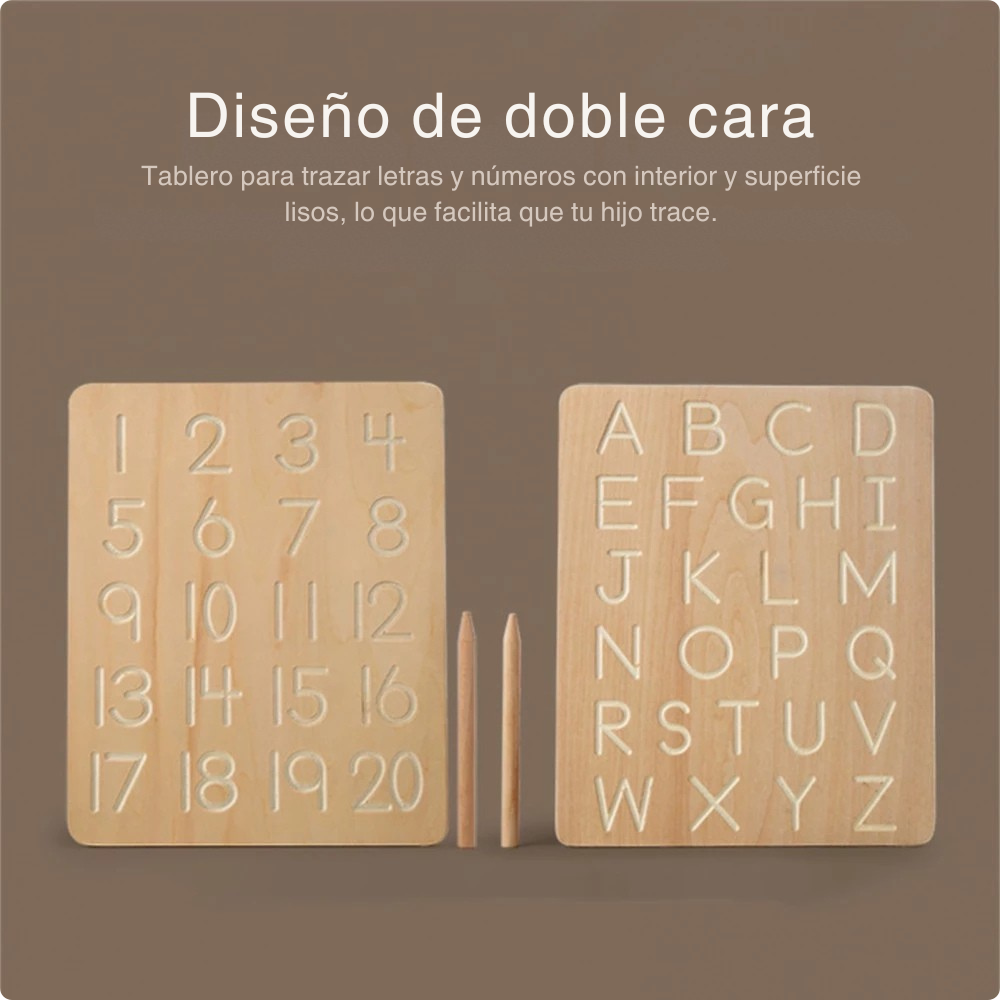 Tablero de Trazado Montessori – Números del 1 al 20-3