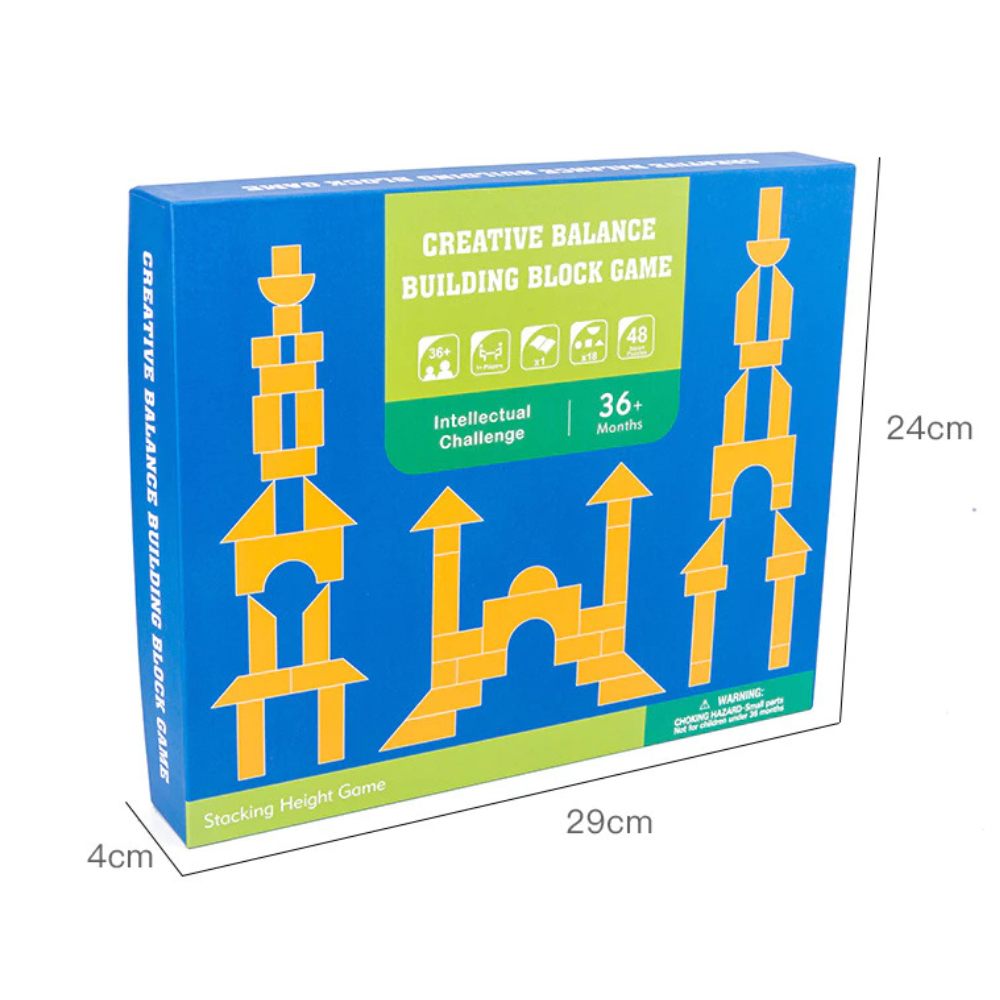 Juego de Bloques de Equilibrio Creativo – 48 Piezas-5