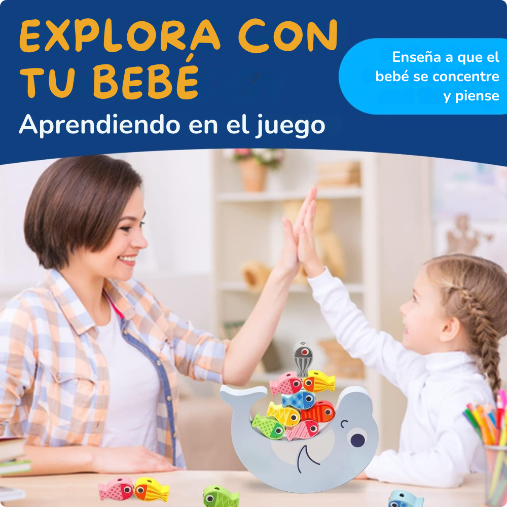 Juego de Pesca Educativo Magnético Montessori de Madera-2