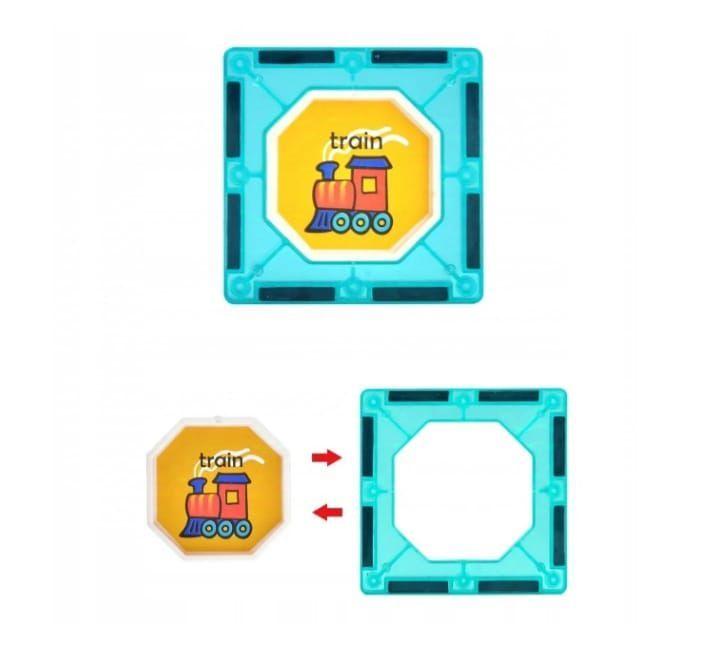 Bloques De Construcción Magnéticos 3D 125 Piezas-5