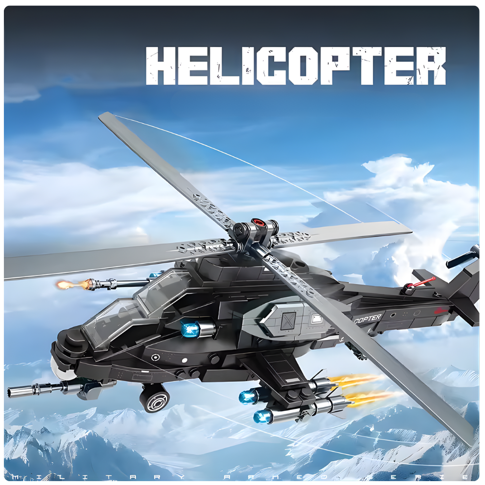 Helic ptero Militar Armable 300 Piezas Military Helicopter K2062 STEM-7