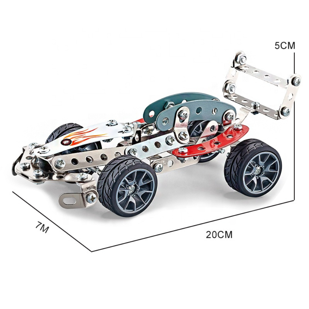 MEKANO AUTO DE CARRERA METAL 146 PIEZAS-3