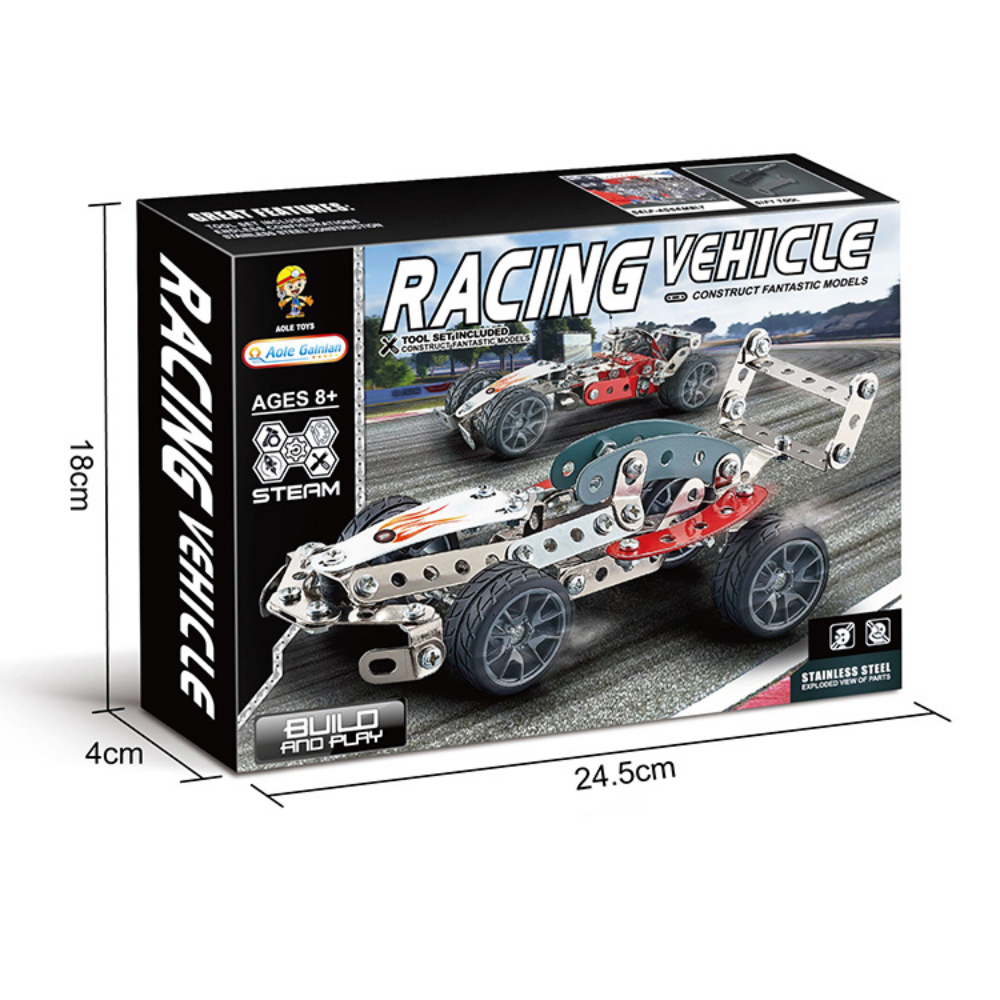 MEKANO AUTO DE CARRERA METAL 146 PIEZAS-4