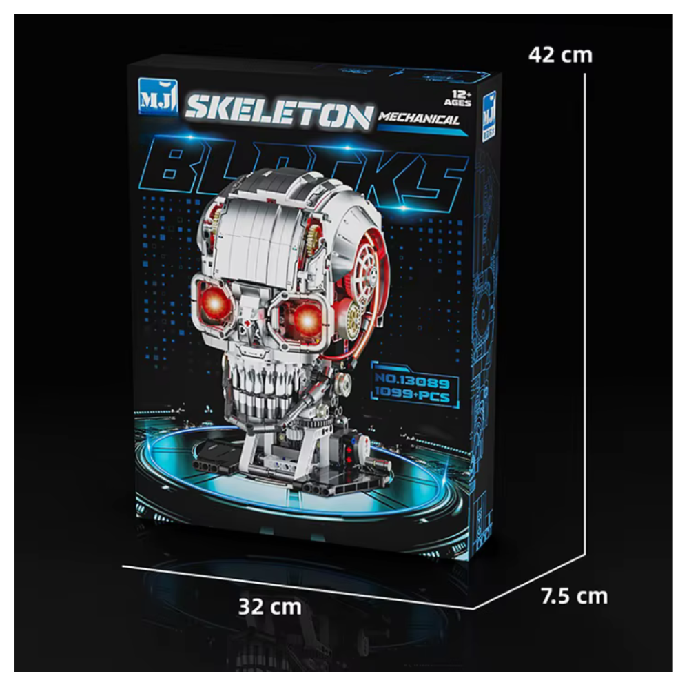 Esqueleto Robótico Mecánico 1099 Piezas Armable Con Luz-3