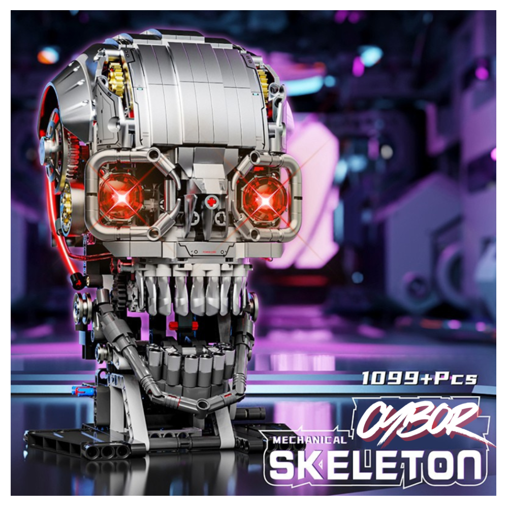 Esqueleto Robótico Mecánico 1099 Piezas Armable Con Luz-7
