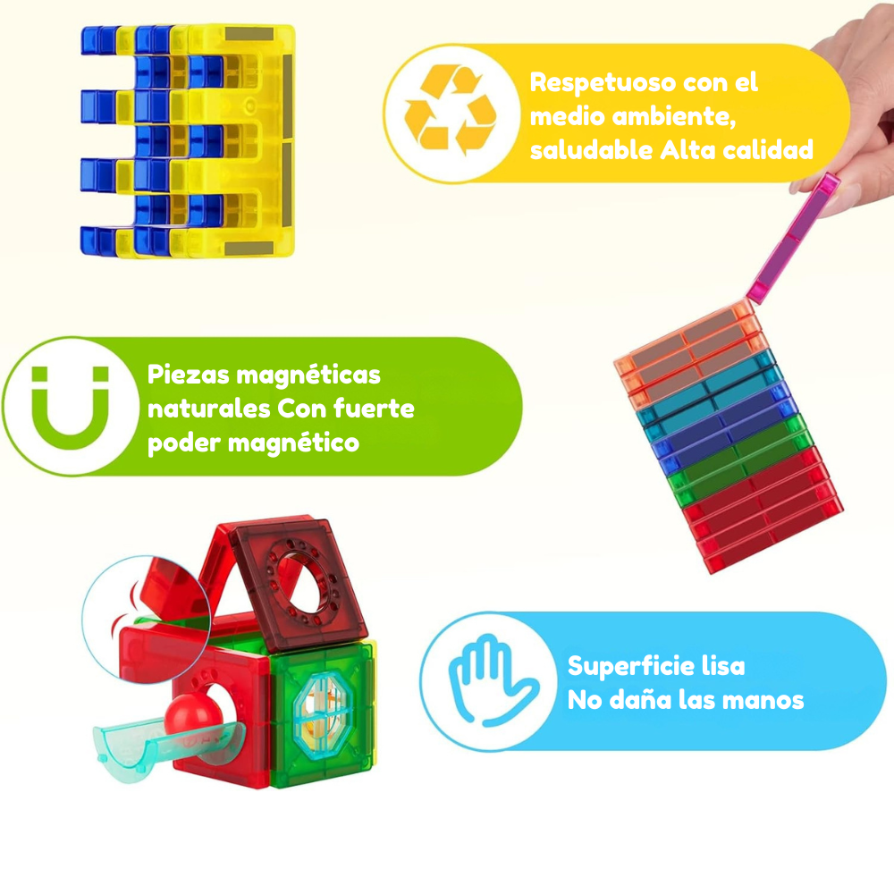 Set de Bloques Magnéticos STEM – 100 Piezas-3