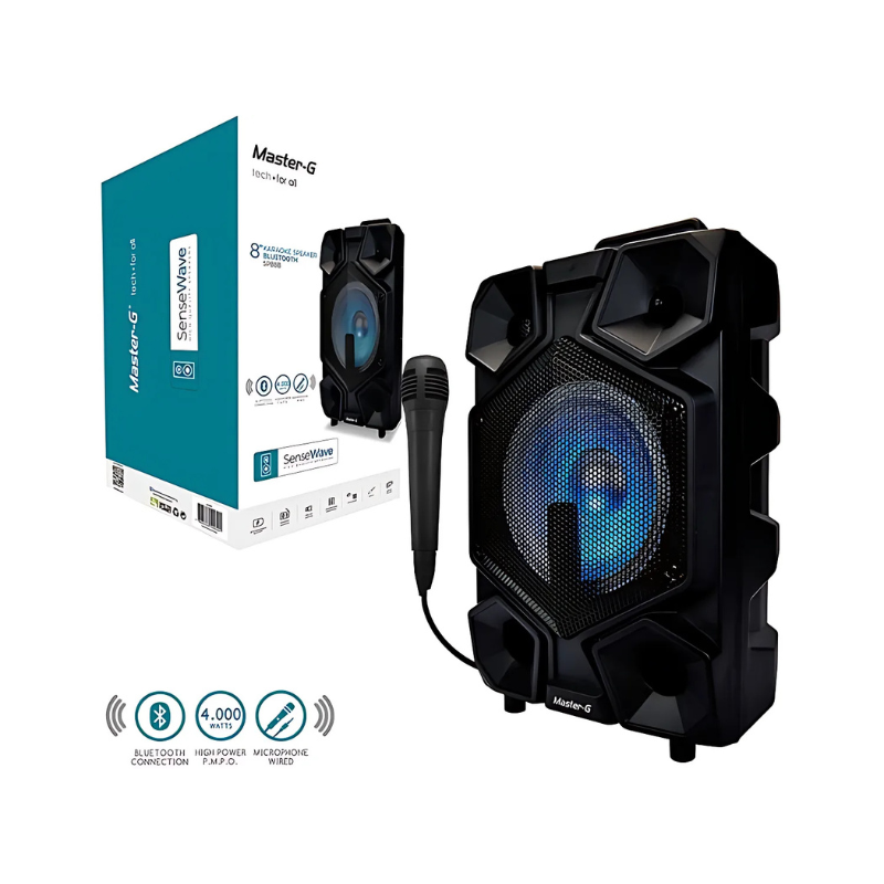 Parlante Karaoke + Micrófono 20 W Master-G-5
