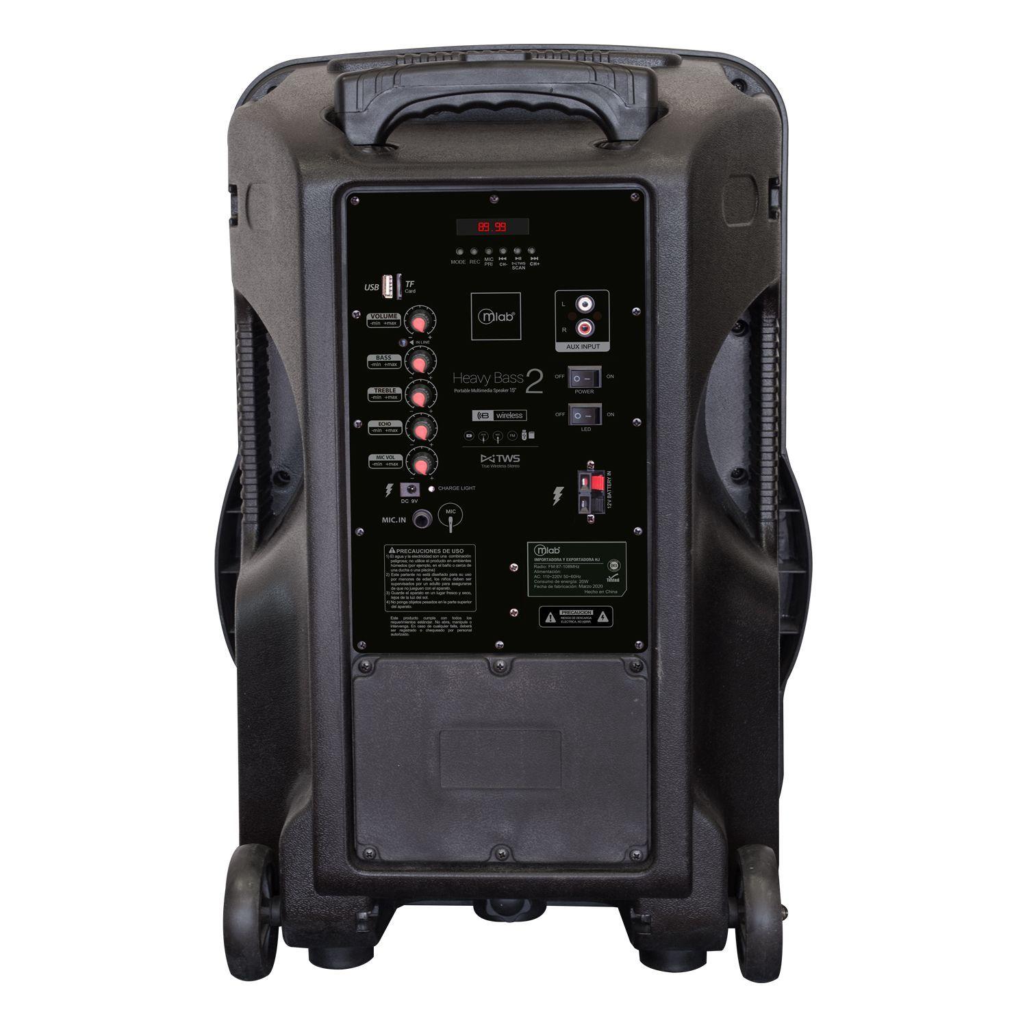Parlante HeavyBass2 Mlab TWS + Proyector HQ-2