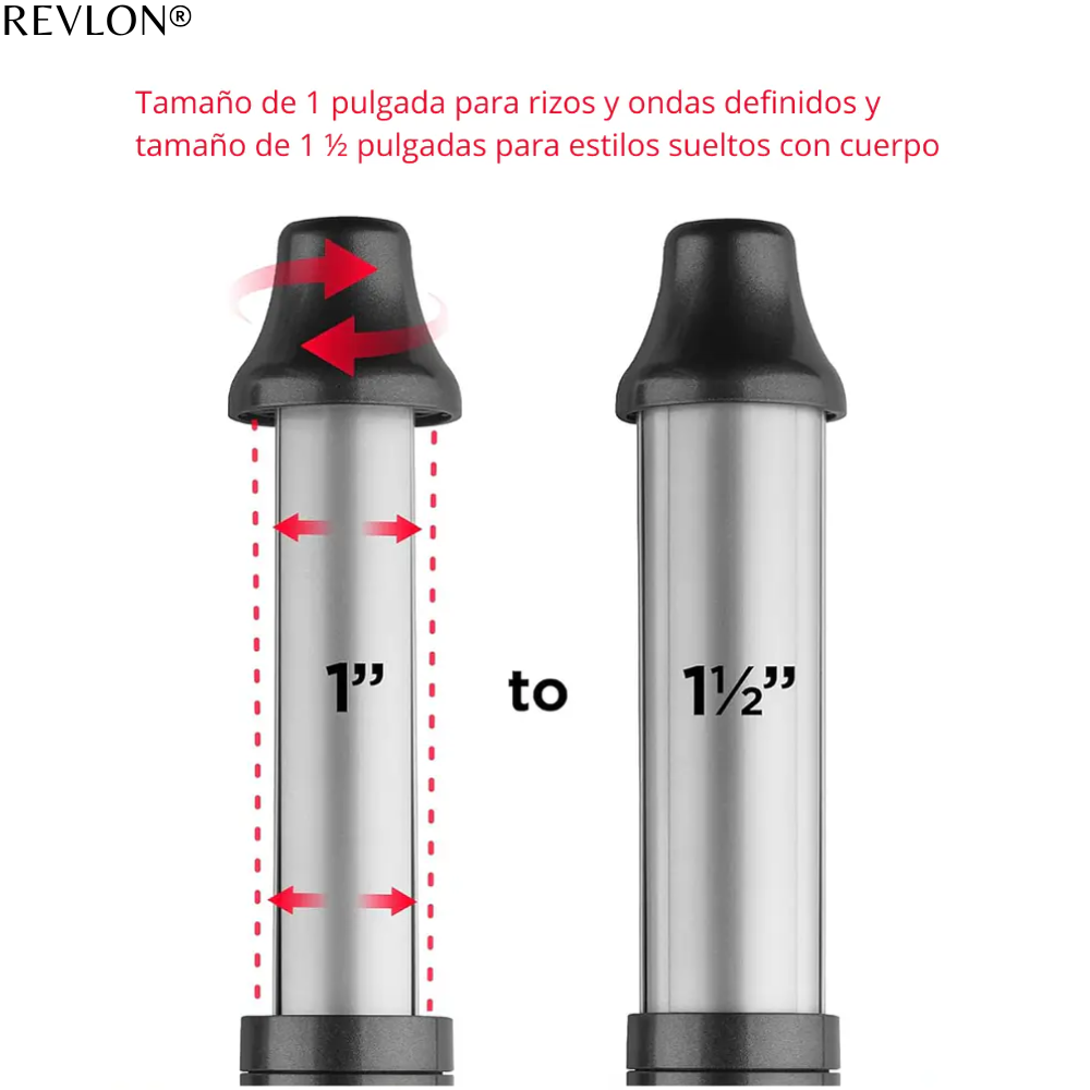 Rizador Revlon Expansible 2 En 1 Ceramica 215 C-2
