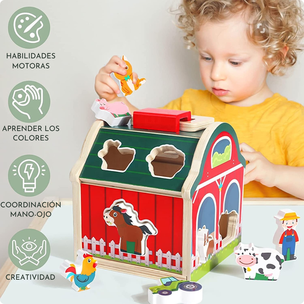 Granja Didáctica de Madera Juego Educativo Infantil-3