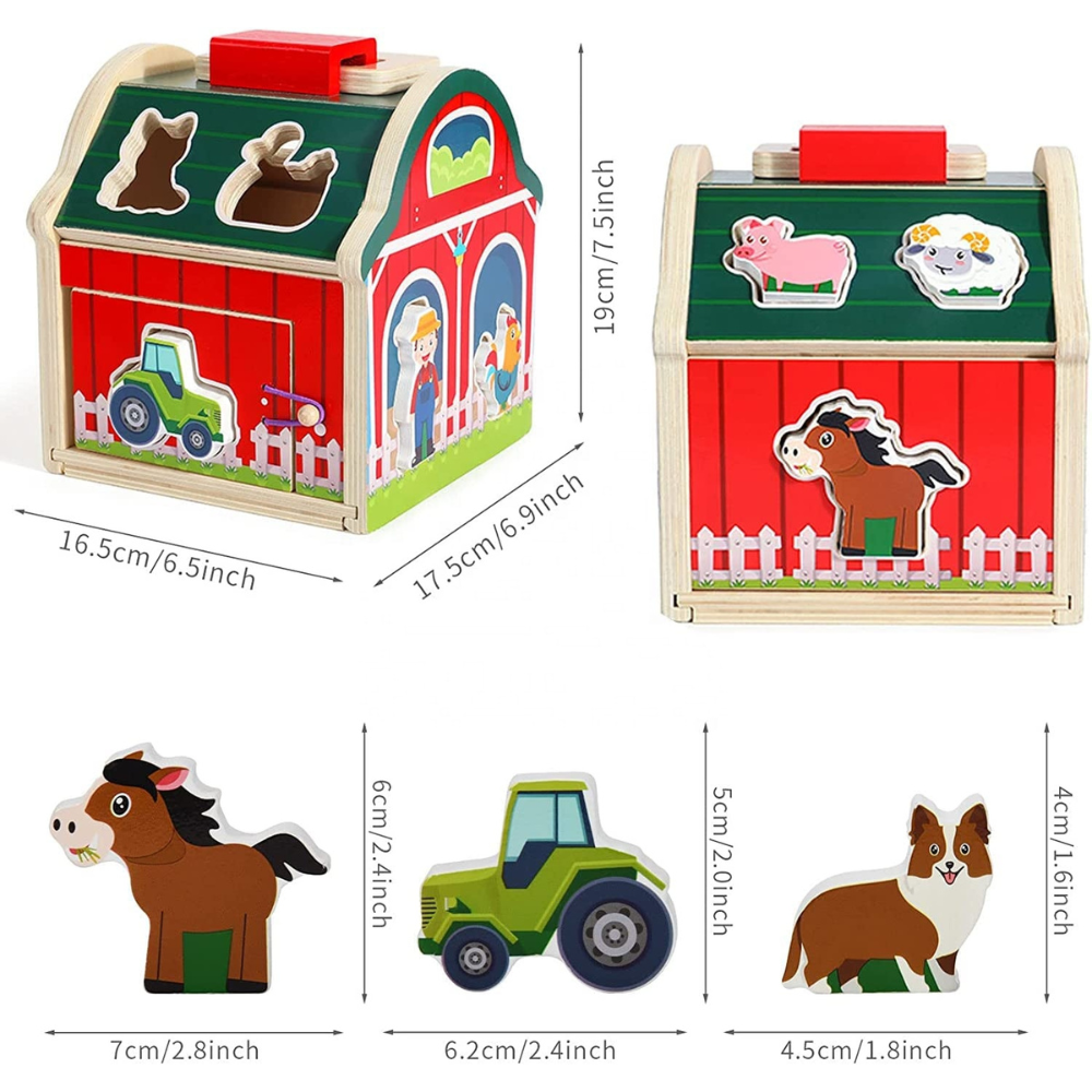 Granja Didáctica de Madera Juego Educativo Infantil-5