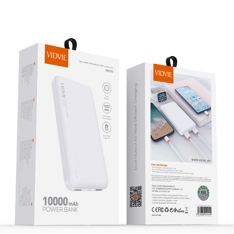 Power Bank Doble USB 10.000 mAh - Vidvie Original-3