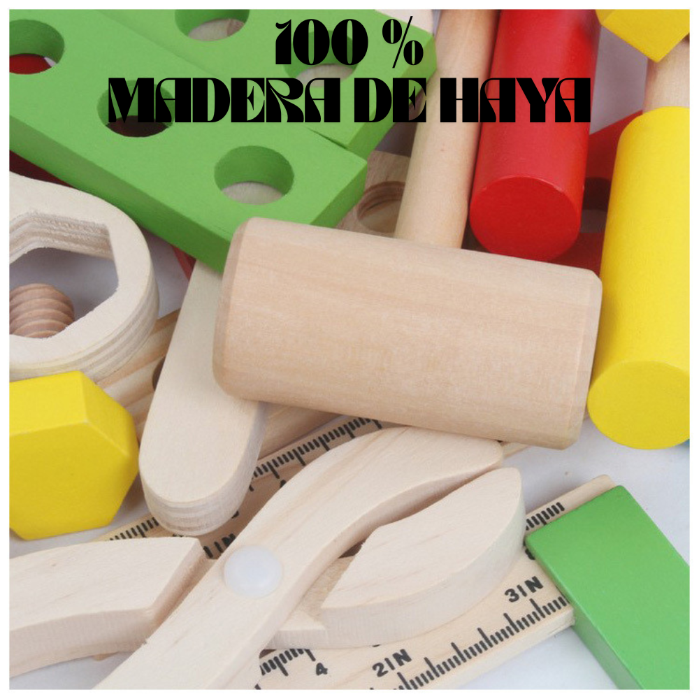 Maletín de Herramientas de Madera para Niños Montessori-5