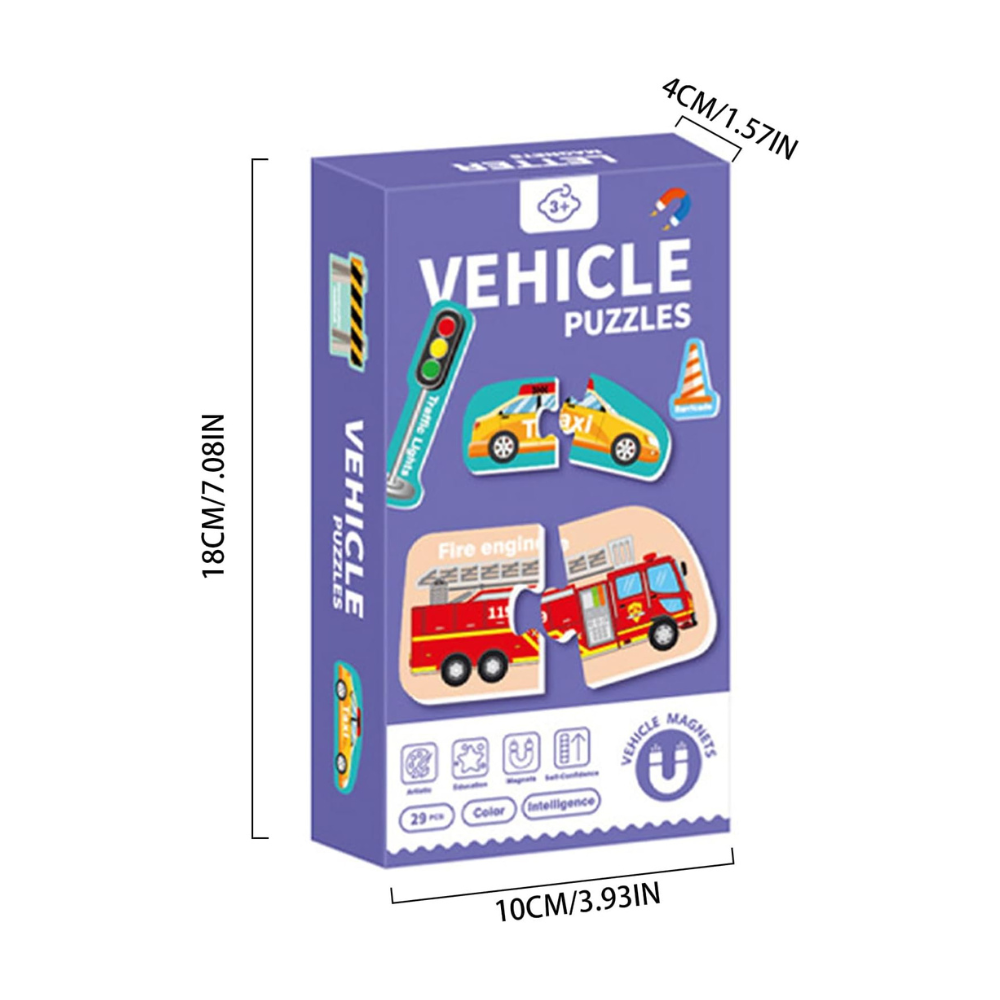 Juego Educativo de Autos Magneticos-6