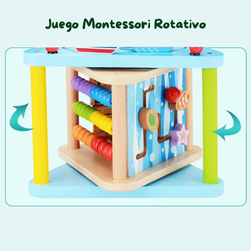 Centro de Actividades de Madera 5 en 1 Educativo Montessori-4