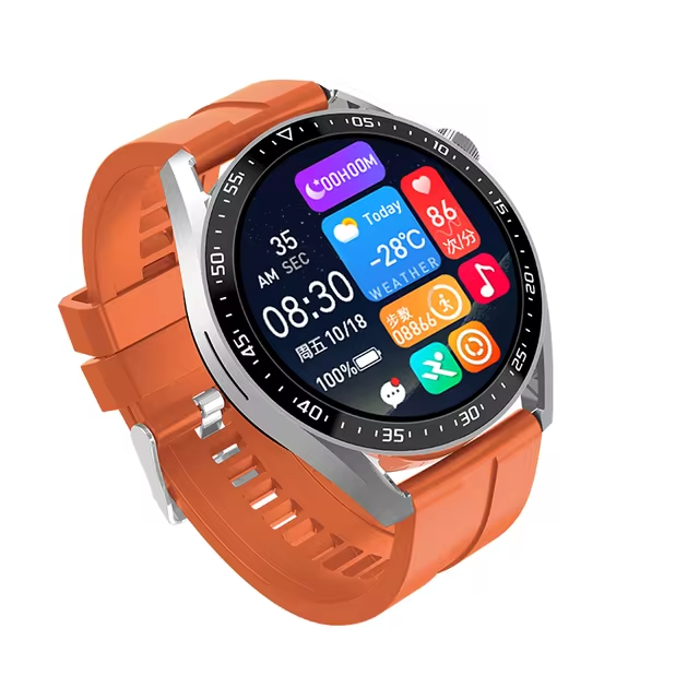 RELOJ SMARTWATCH HW3 PRO PANTALLA 3D NFC NARANJO-0