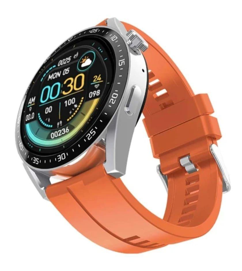RELOJ SMARTWATCH HW3 PRO PANTALLA 3D NFC NARANJO-1