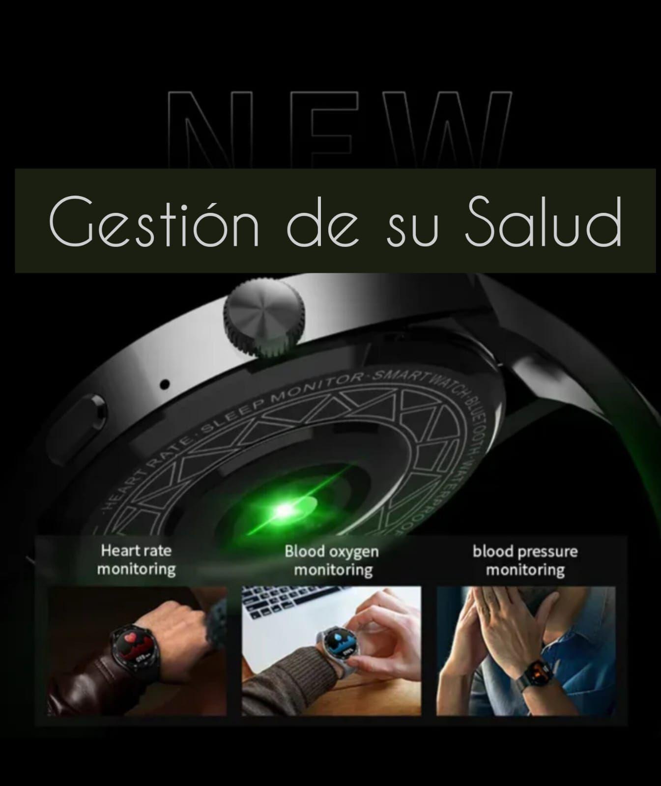 RELOJ SMARTWATCH HW3 PRO PANTALLA 3D NFC NARANJO-5