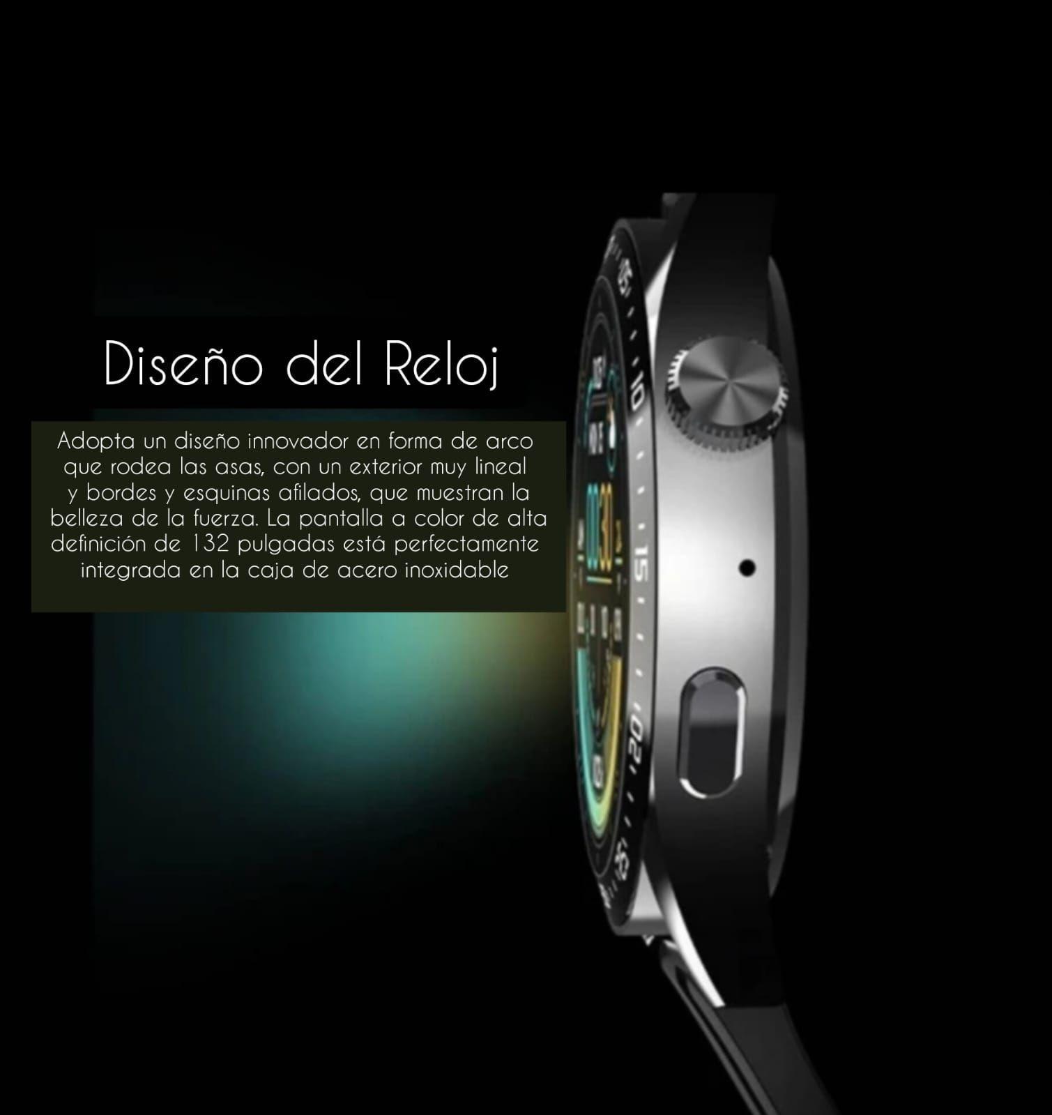 RELOJ SMARTWATCH HW3 PRO PANTALLA 3D NFC NARANJO-6