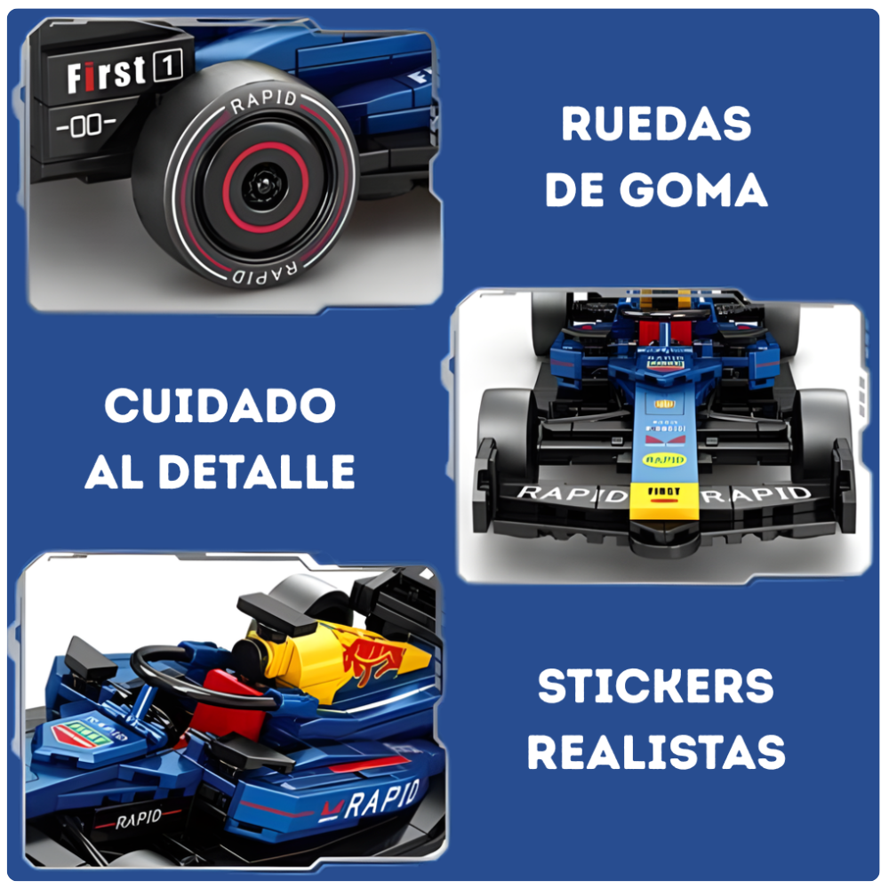 Auto de Carreras para Armar 312 Piezas Formula Racing Juguete STEM-2