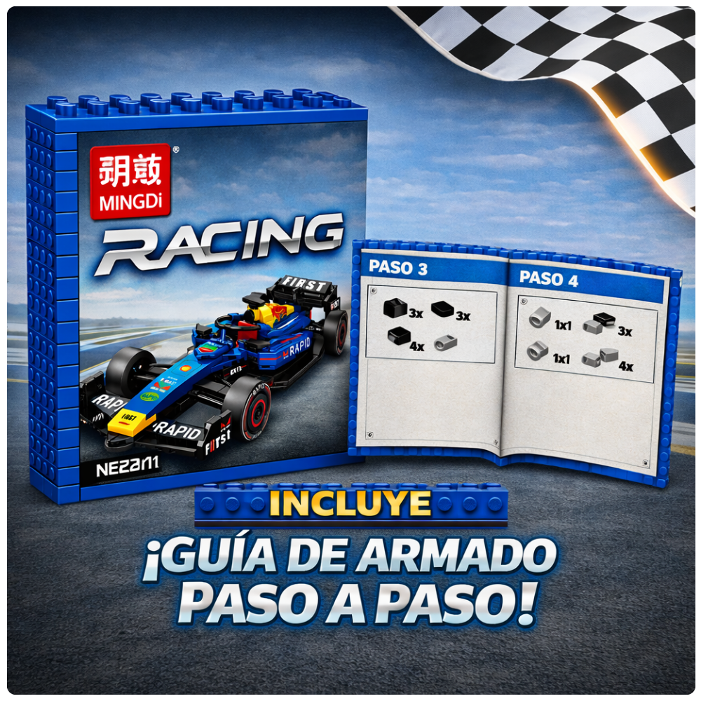 Auto de Carreras para Armar 312 Piezas Formula Racing Juguete STEM-3